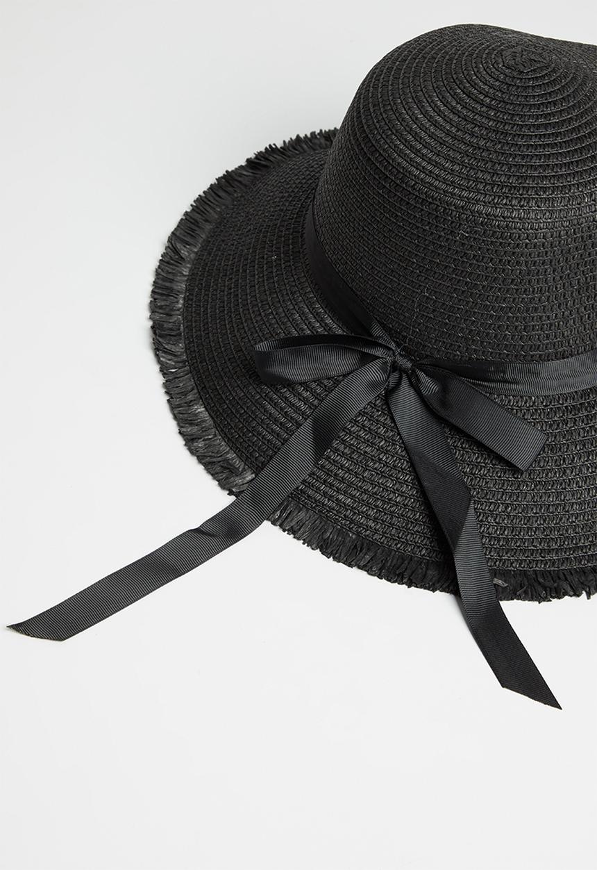 Superbalist - Candice straw hat - black