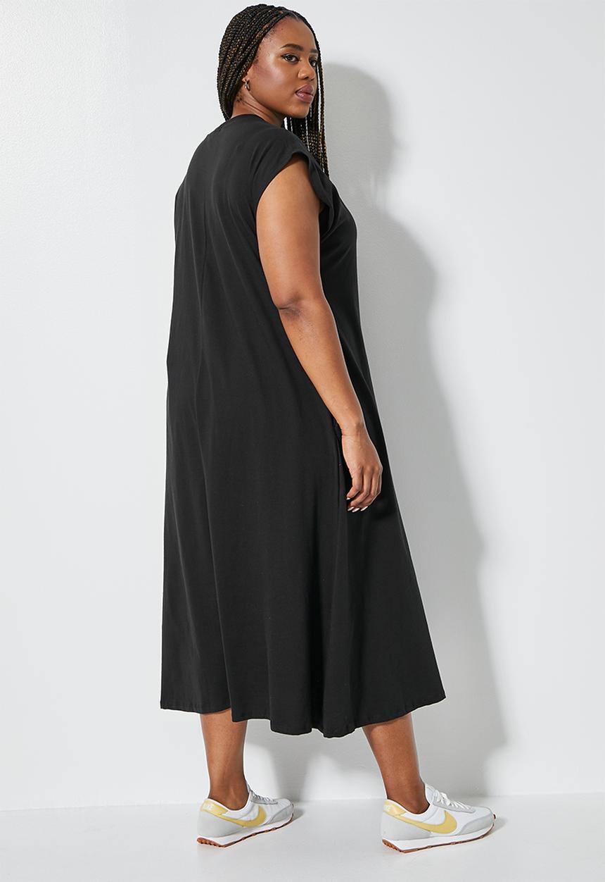 Superbalist - Sleeveless t-shirt dress - black
