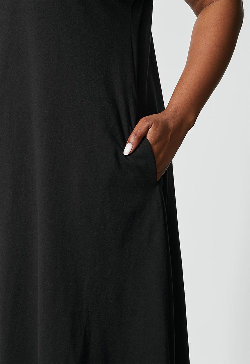 Superbalist - Sleeveless t-shirt dress - black