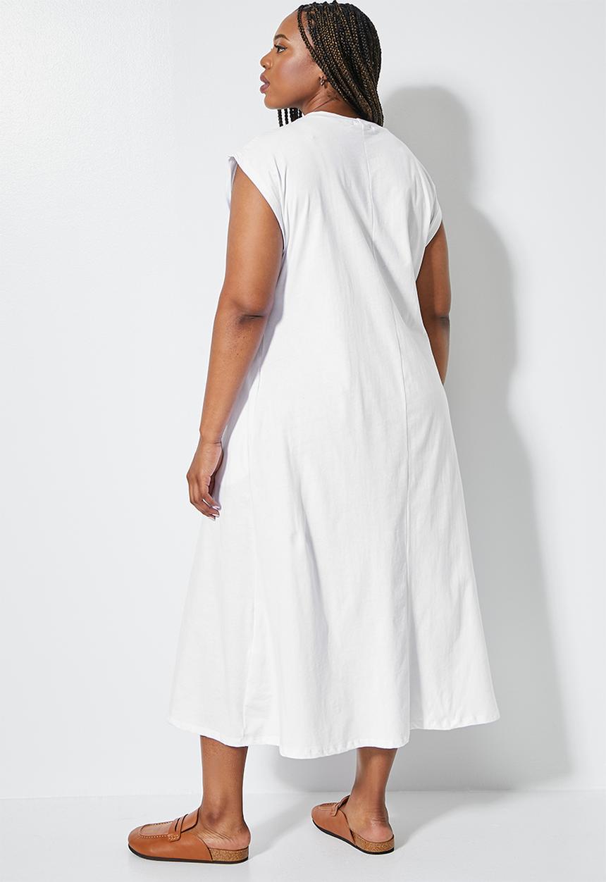 Superbalist - Sleeveless t-shirt dress - white