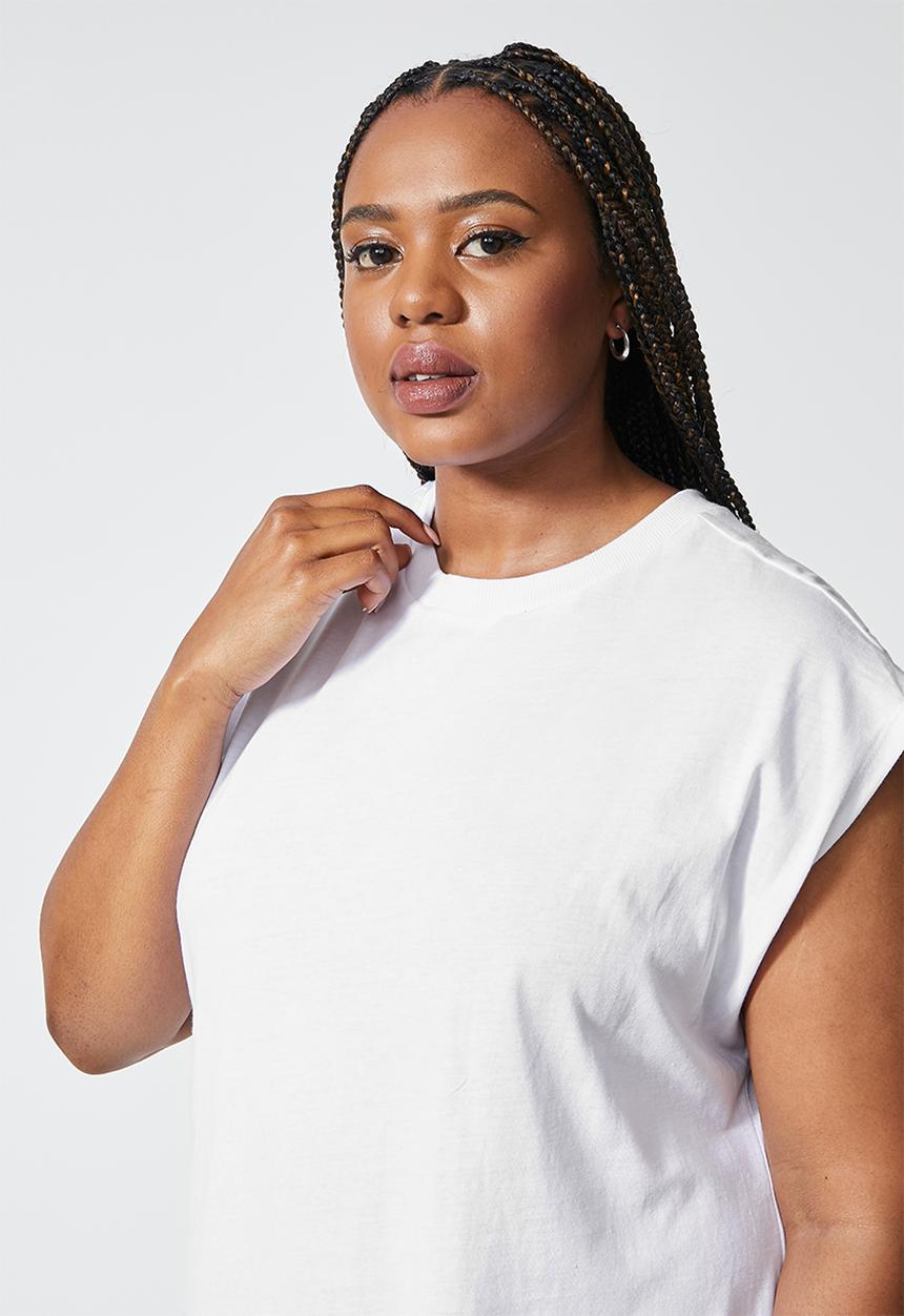 Superbalist - Sleeveless t-shirt dress - white