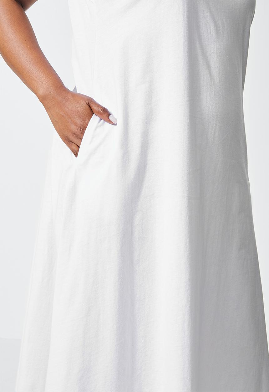 Superbalist - Sleeveless t-shirt dress - white