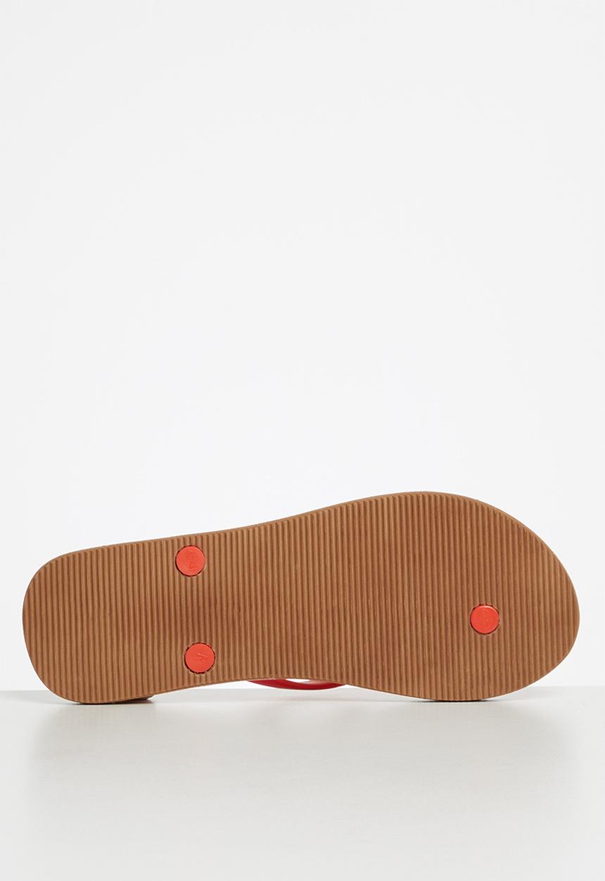 POLO - Kayla stripe flip flop - fire