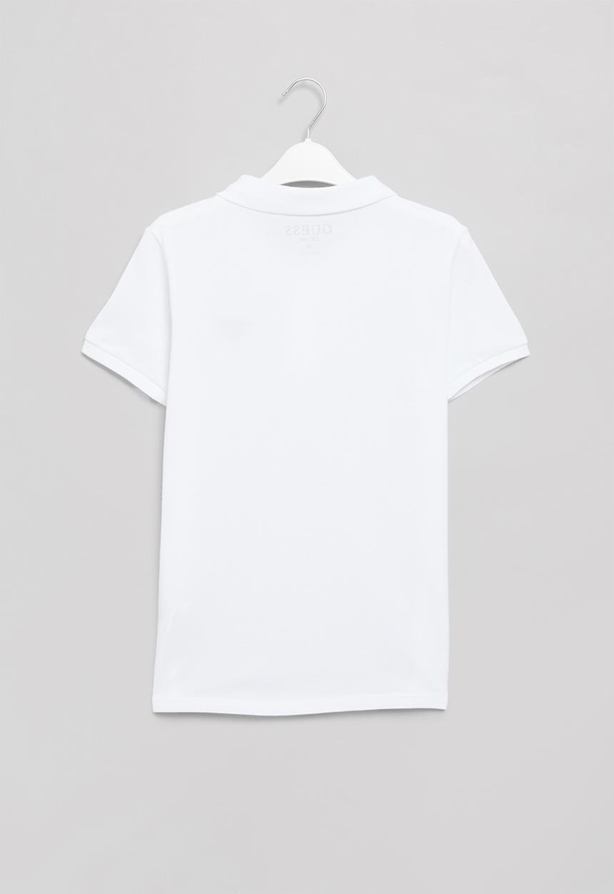GUESS - Short sleeve guess core embroider golfer - true white