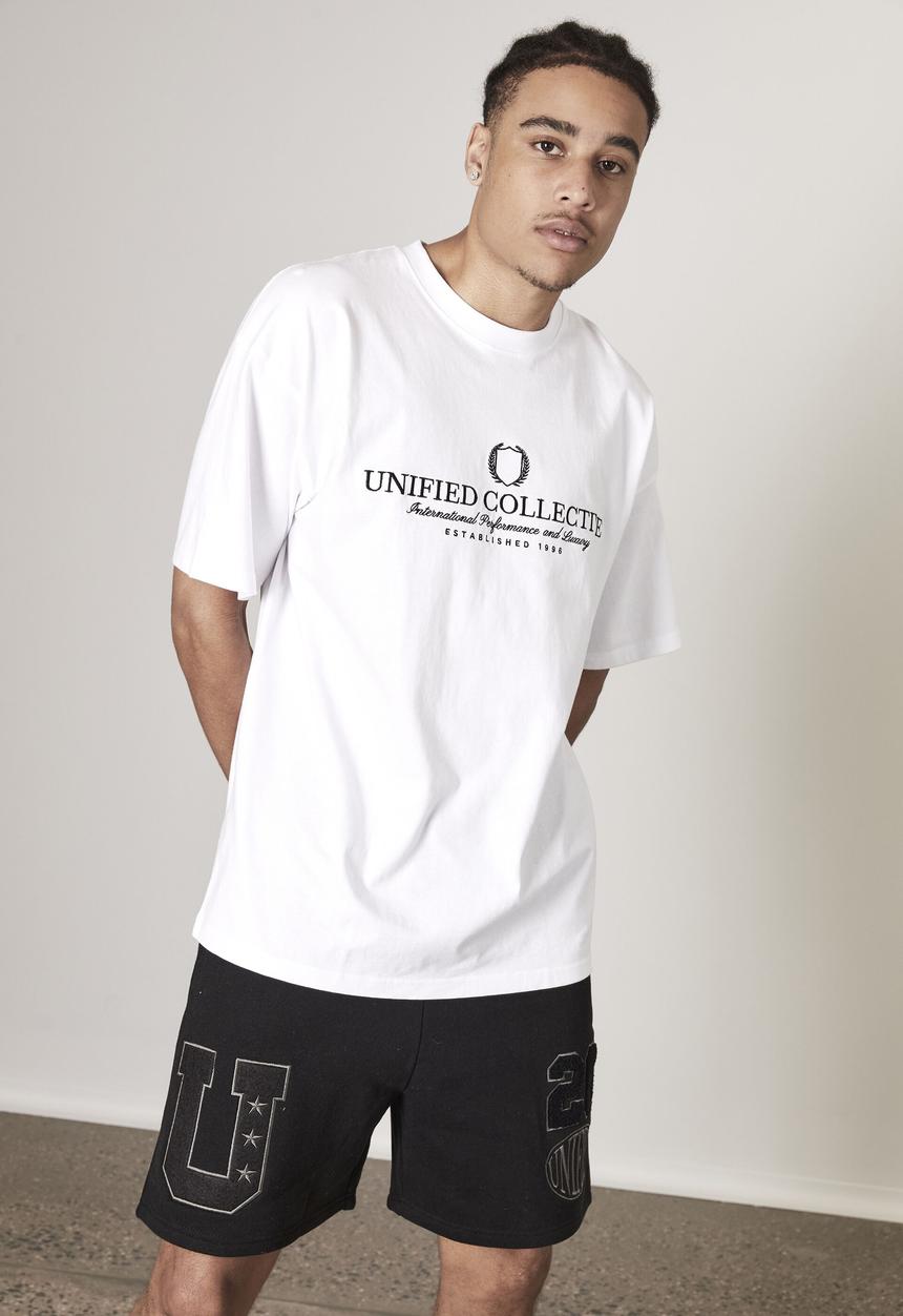 Factorie - Premium oversized graphic t shirt - white/unified collective