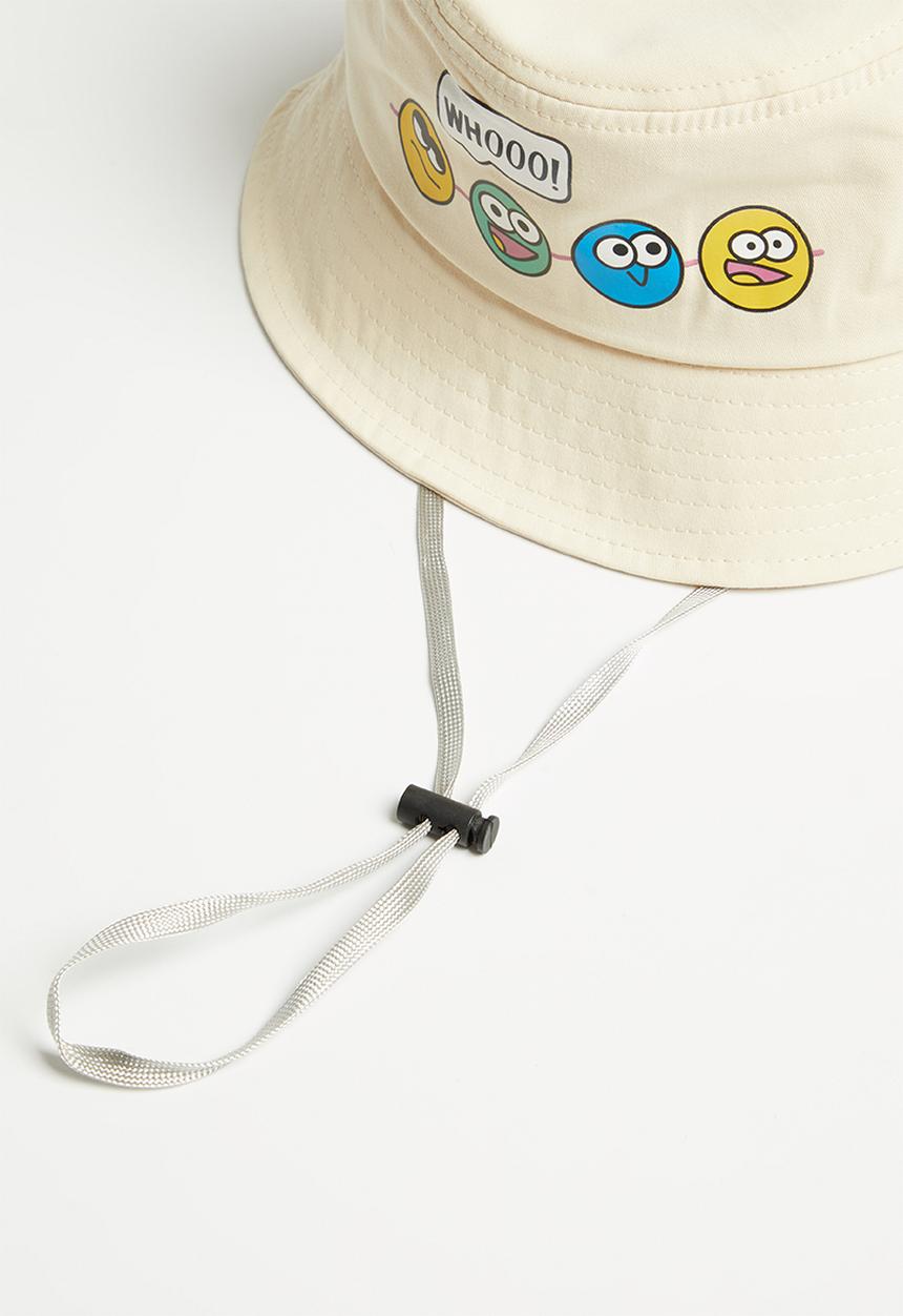 Pop Candy - Emoji bucket hat - off white