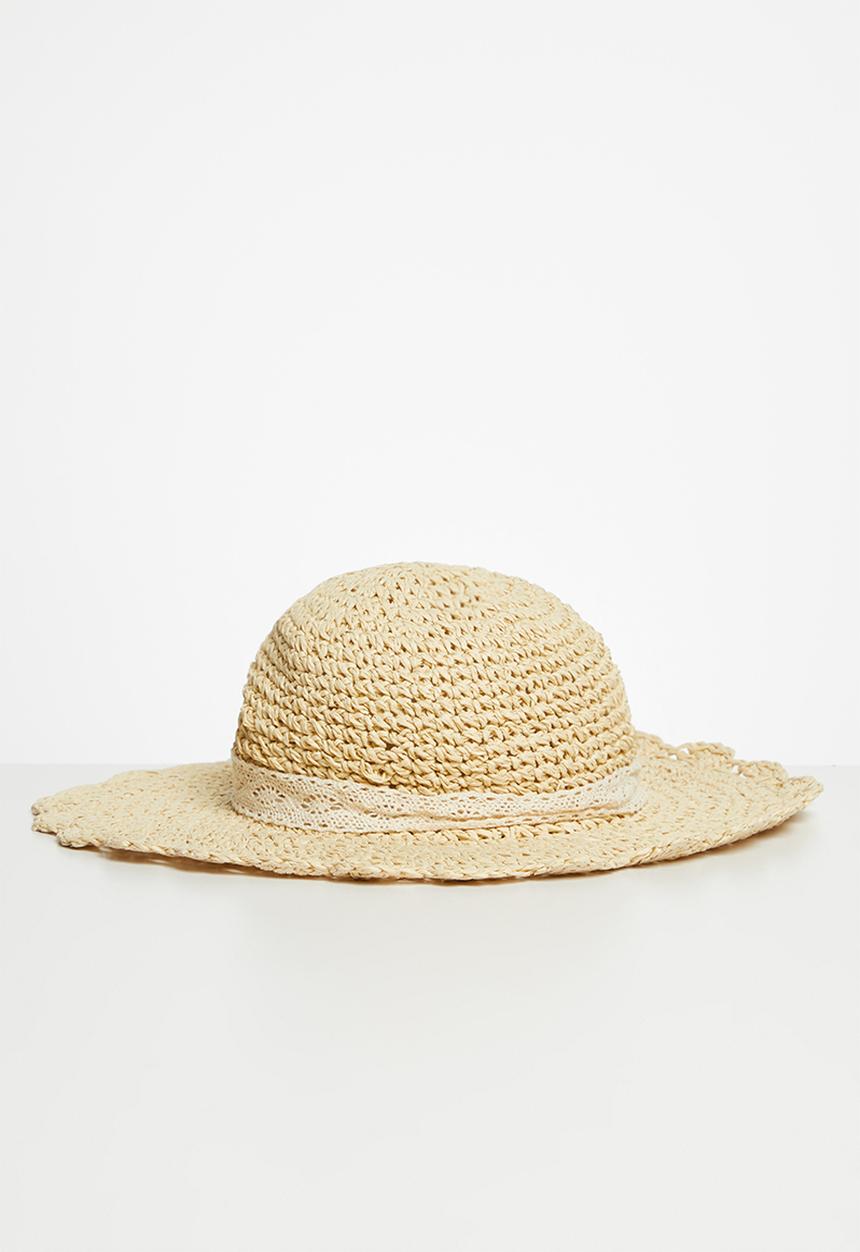 Pop Candy - Girls straw hat - cream