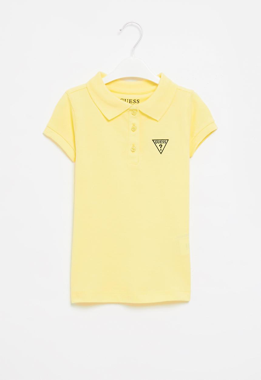 GUESS - Short sleeve classic guess polo - sunlight yellow