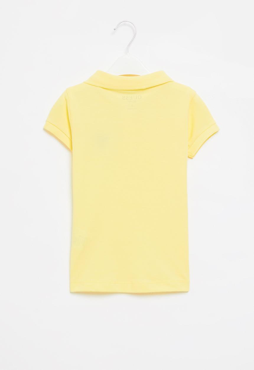 GUESS - Short sleeve classic guess polo - sunlight yellow