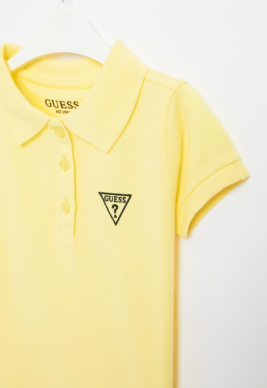 GUESS - Short sleeve classic guess polo - sunlight yellow