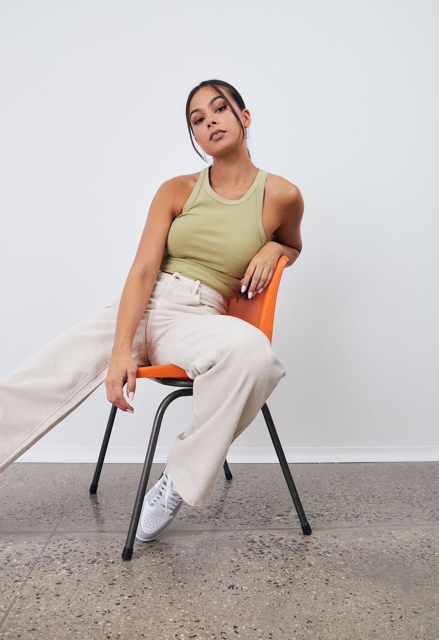 Factorie - Racer front tank - olive leaf