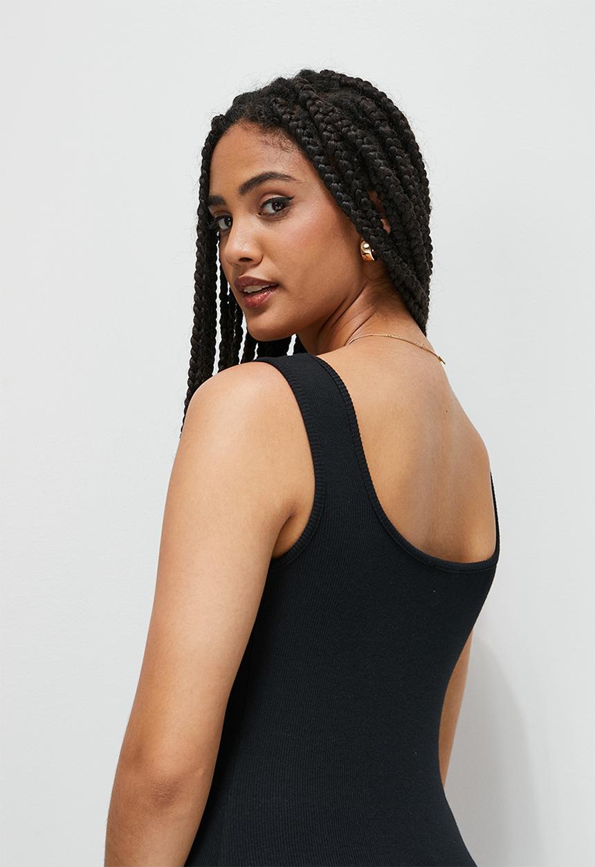 Blake - Tank bodycon mini dress - black