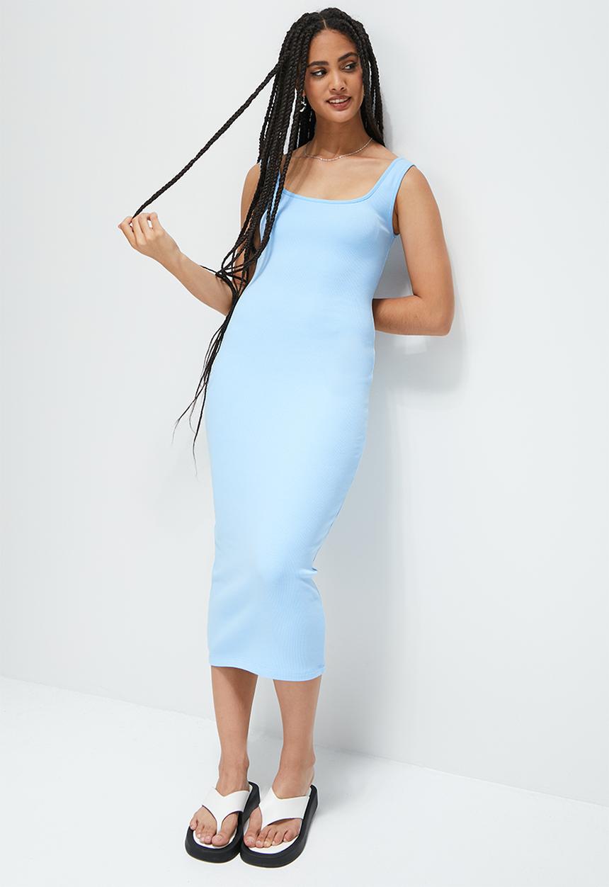 Blake - Tank bodycon mini dress - powder blue