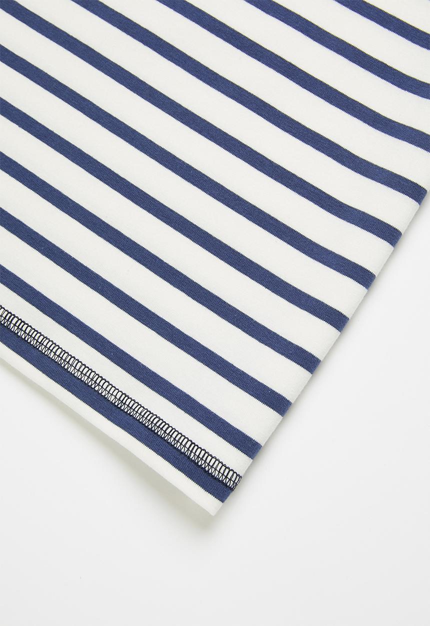 Pop Candy - Boys stripe tee - navy & white