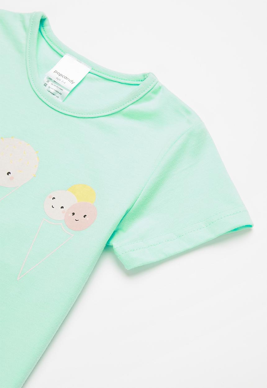 Pop Candy - Girls short sleeve tee - aqua