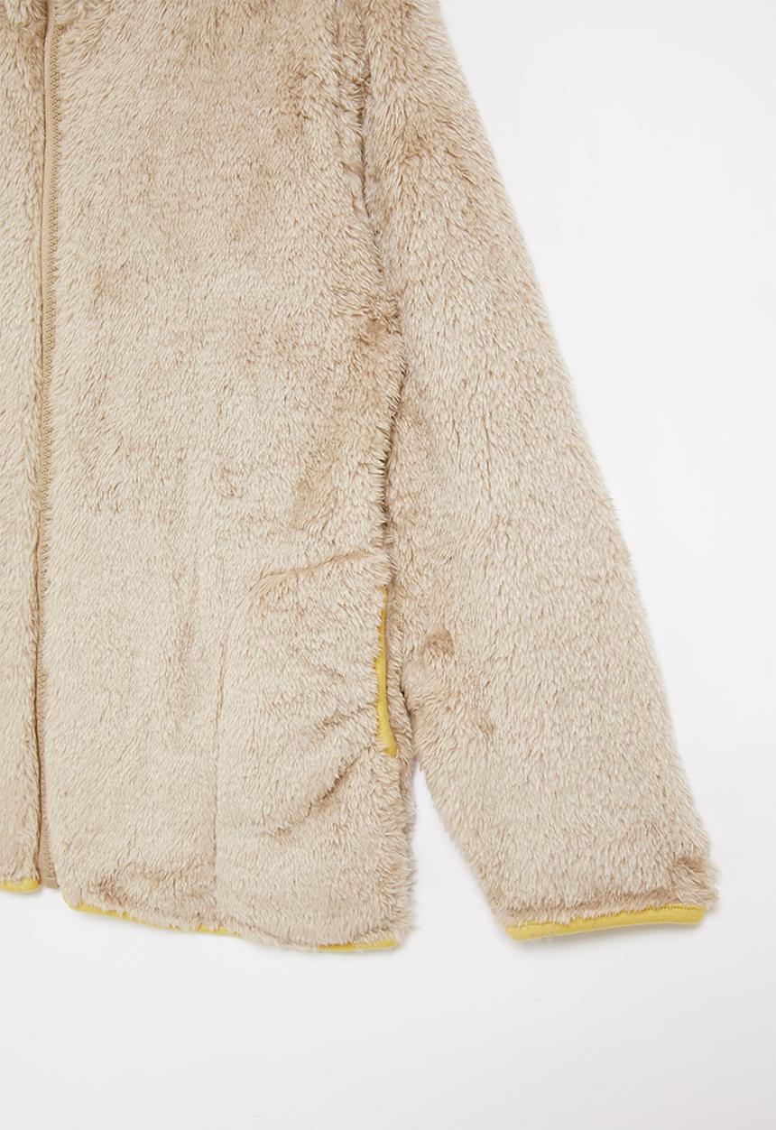 Pop Candy - Boys zip through jacket - brown