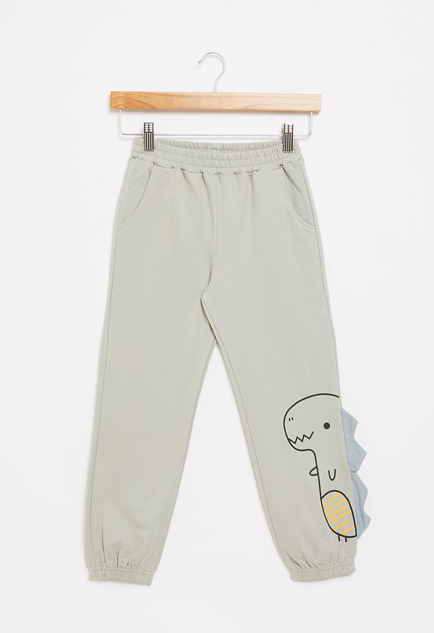 Pop Candy - Boys dino sweatpants - grey