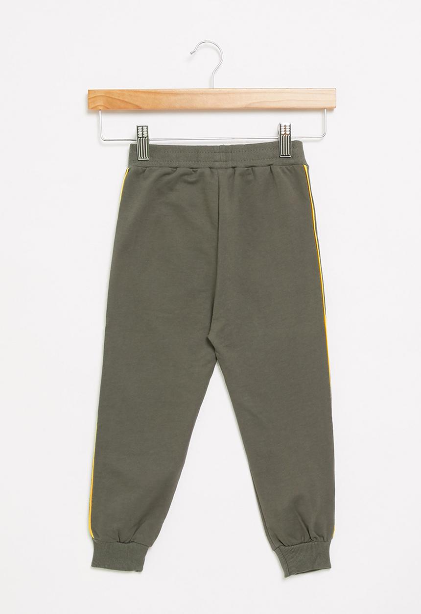 Pop Candy - Boys joggers - grey & yellow 