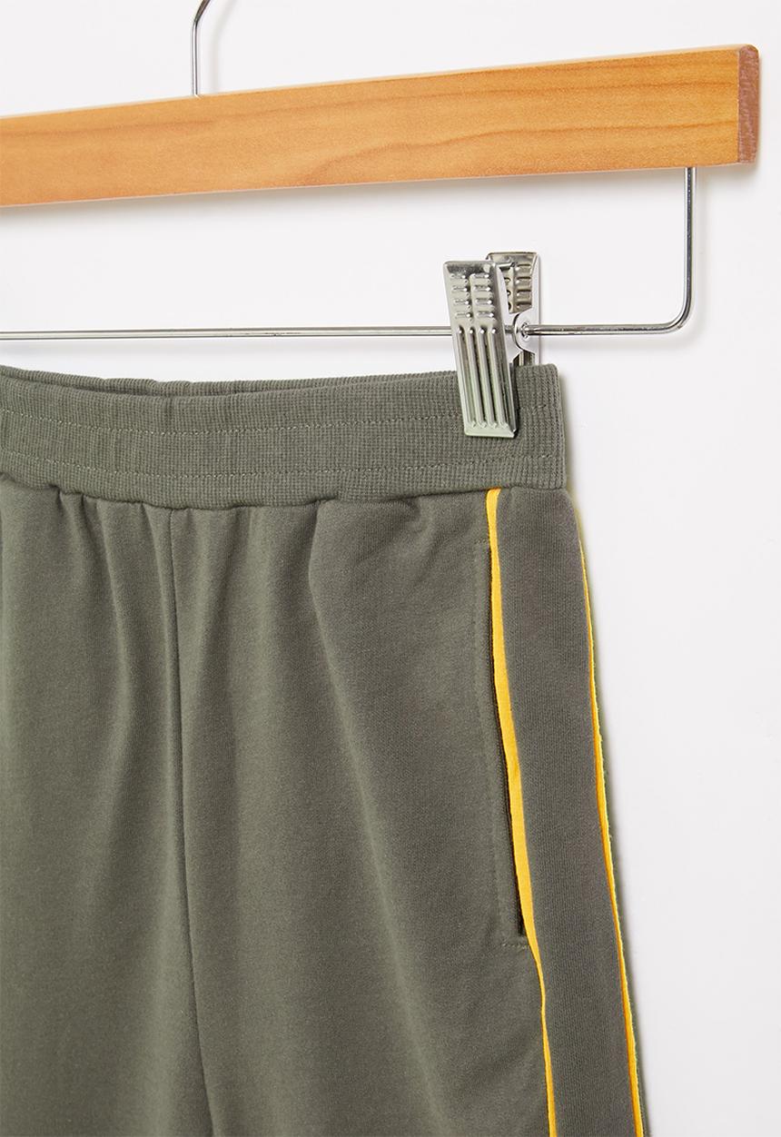 Pop Candy - Boys joggers - grey & yellow 