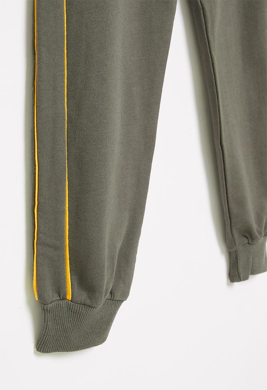 Pop Candy - Boys joggers - grey & yellow 