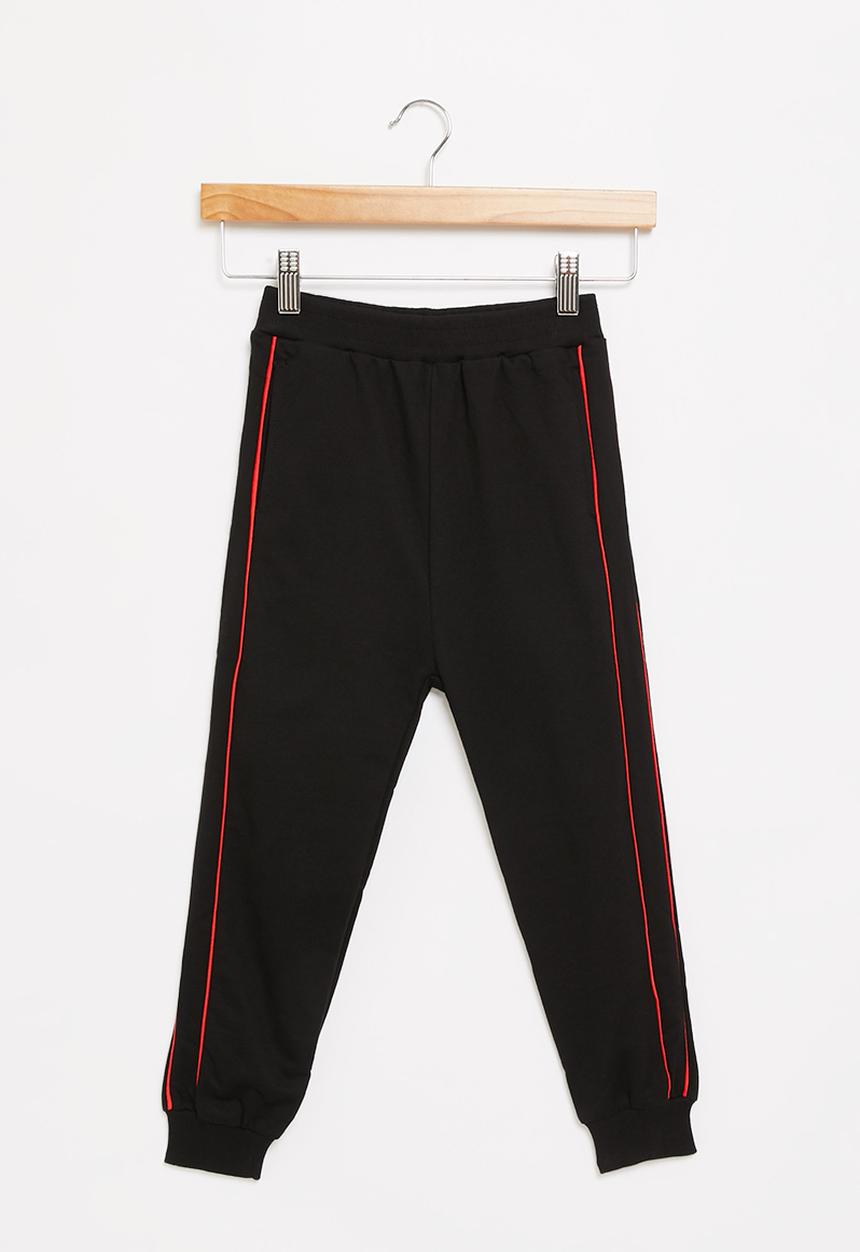 Pop Candy - Boys joggers - black & red