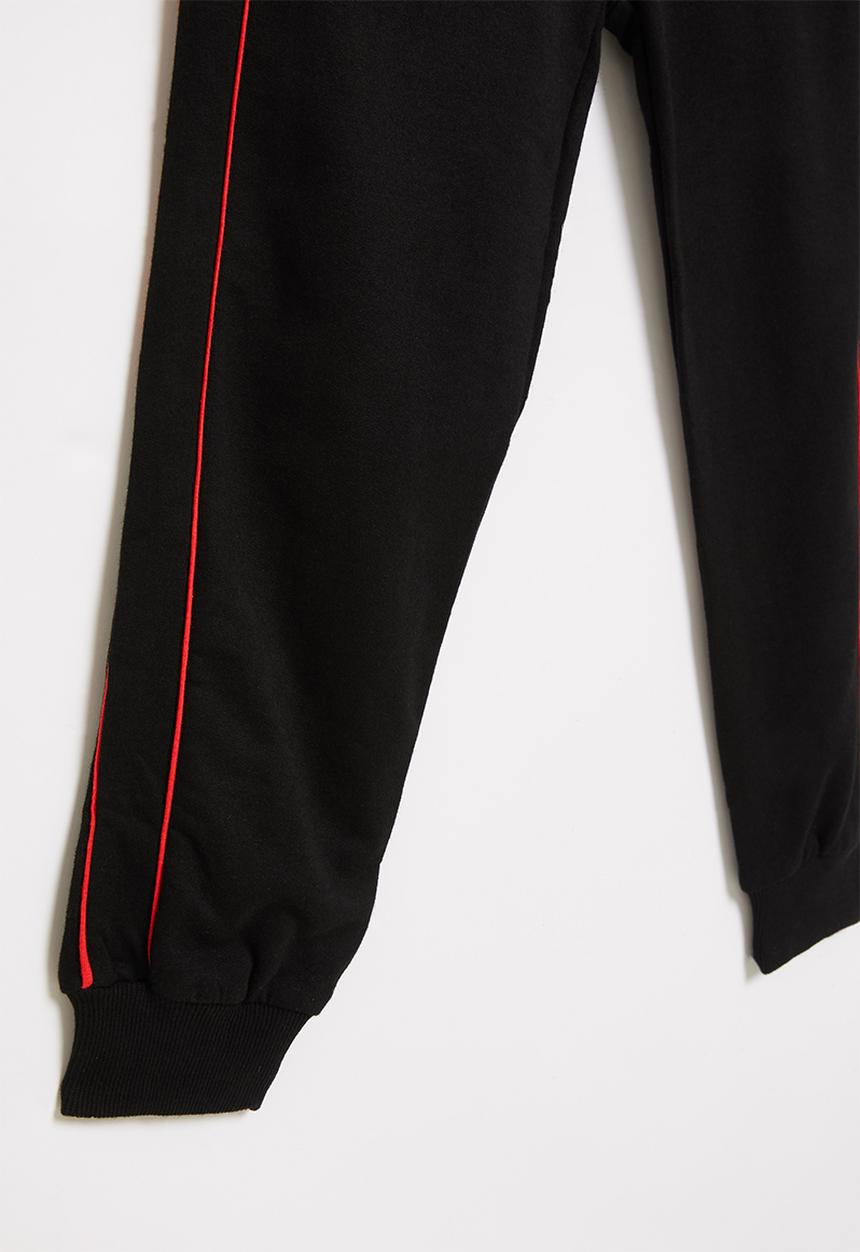 Pop Candy - Boys joggers - black & red