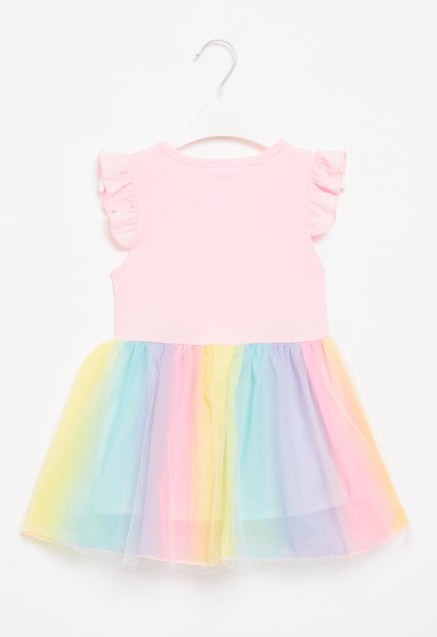 Pop Candy - Girls flutter sleeve dress - pink
