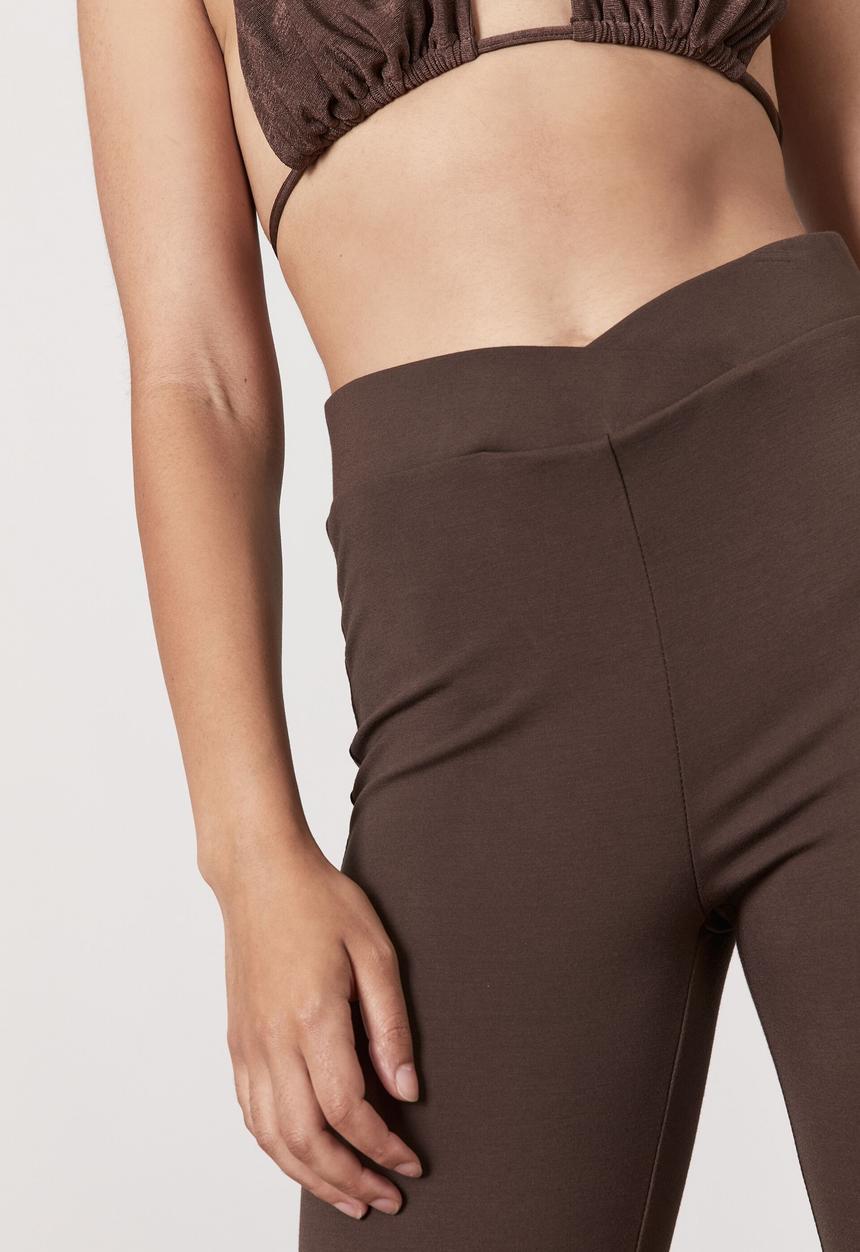 Factorie - Hype pull on pant - bitter choc