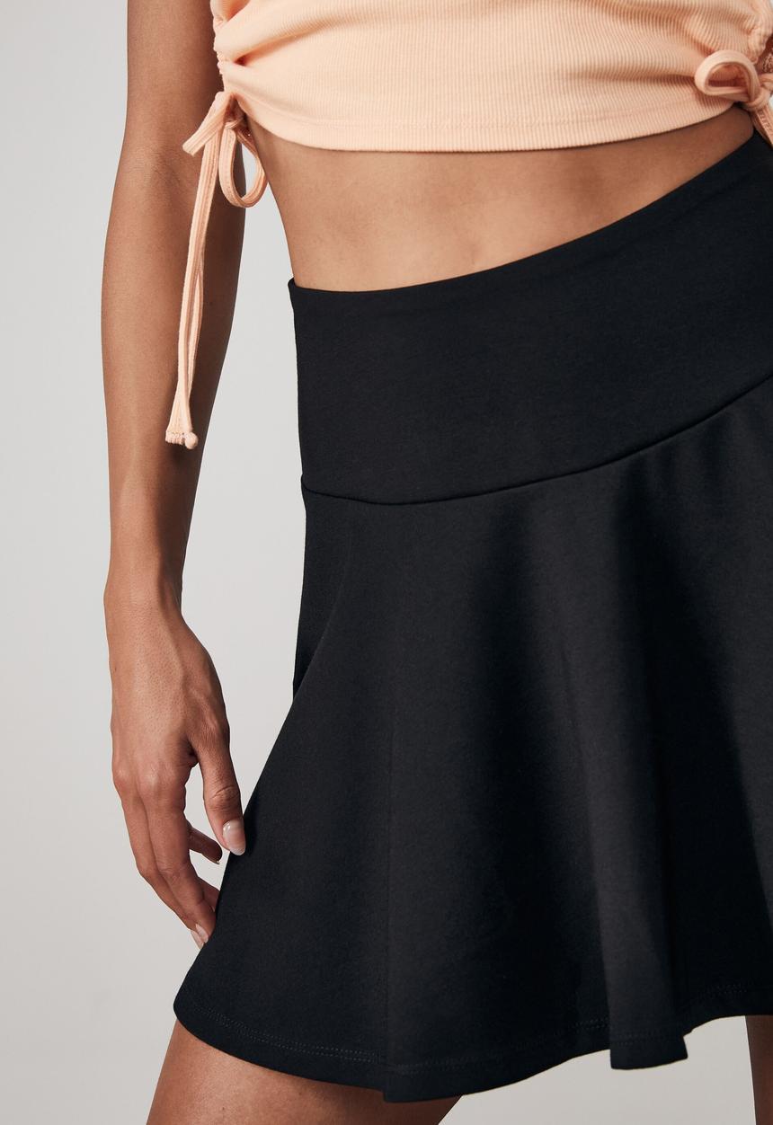 Factorie - Mini flip skirt - black