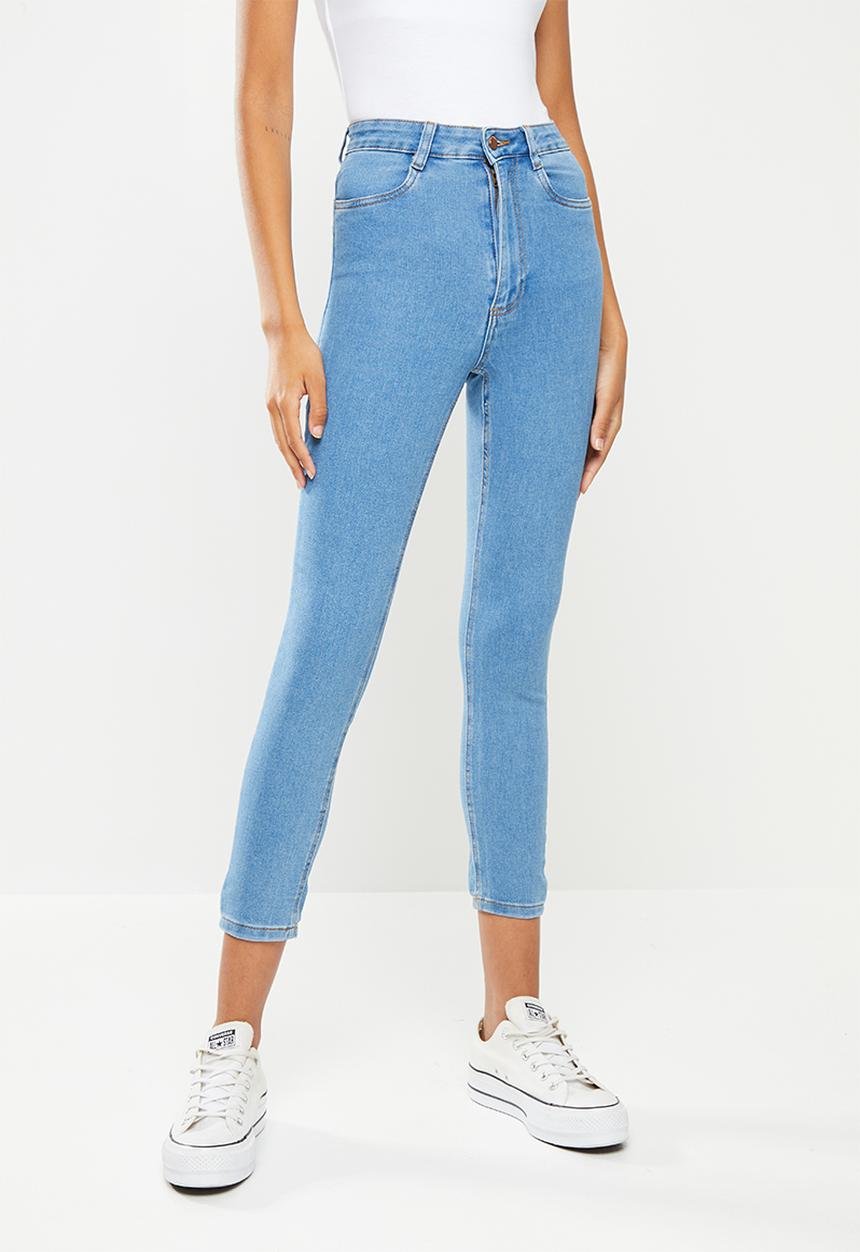 Cotton On - High rise cropped super stretch - lagoon blue 