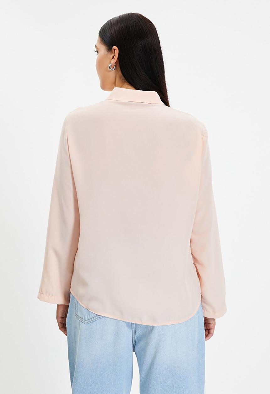 Trendyol - Button detailed shirt - rose