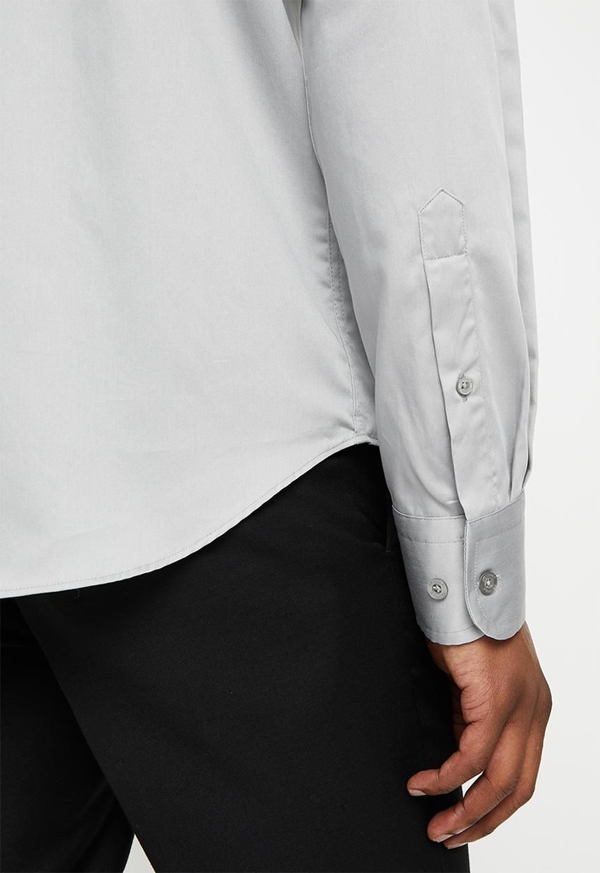Pringle of Scotland - Core tailored long sleeve shirt - grey