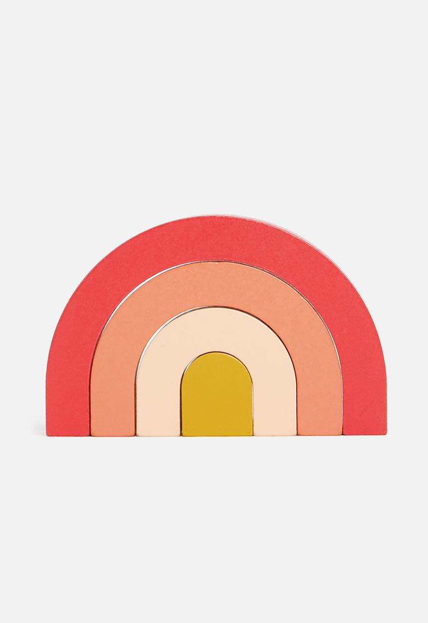 Pop Candy - Blocks - red & peach 