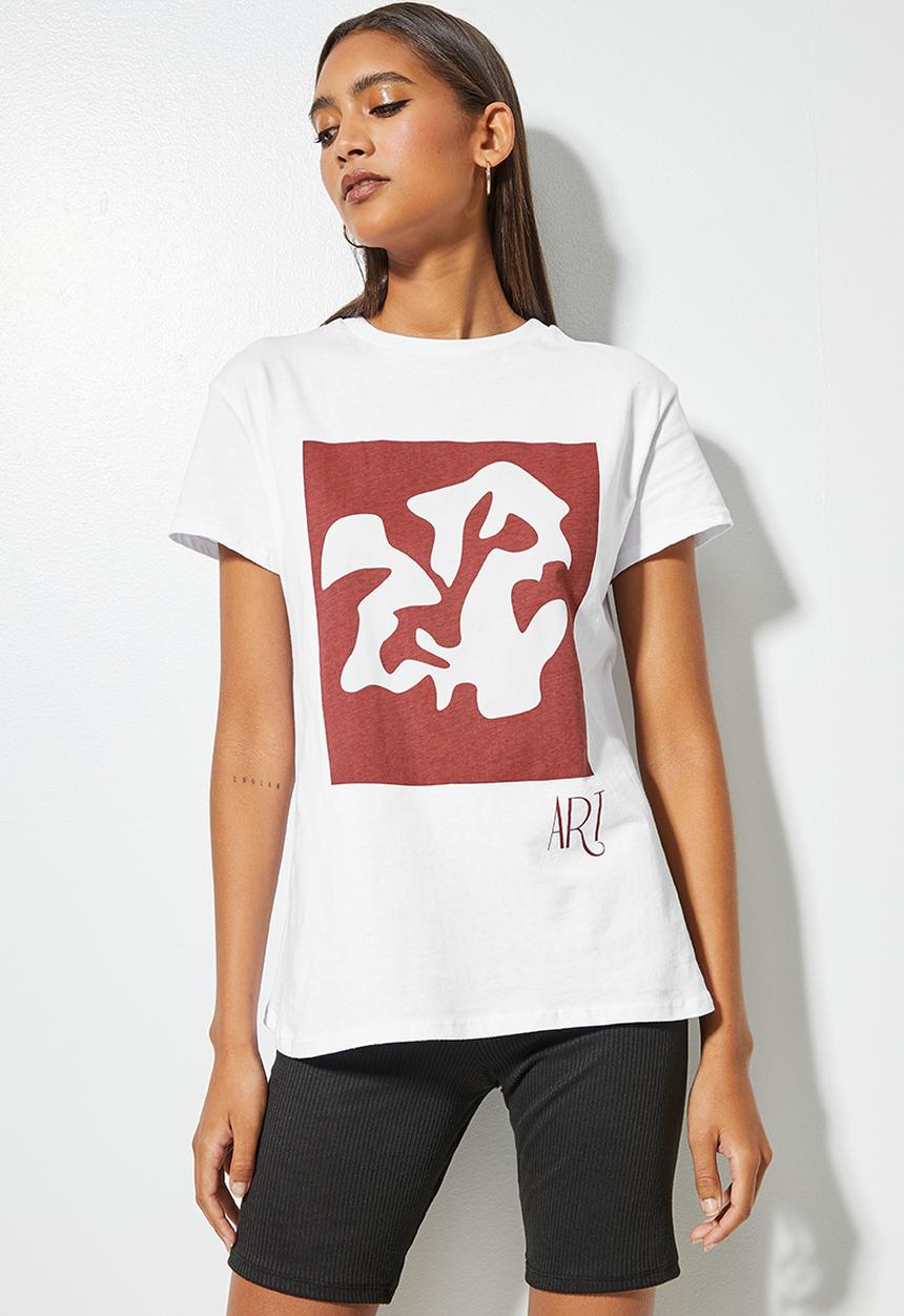Superbalist - Art gallery tee - white