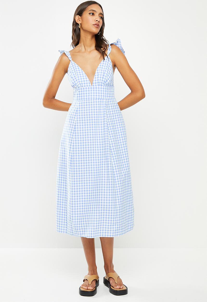Glamorous - Hillary dress - blue & white 