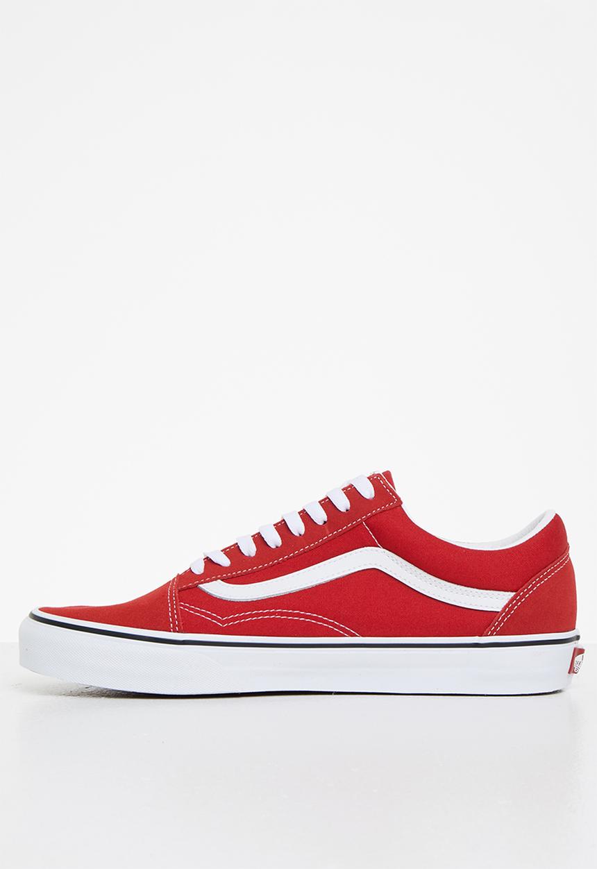 Vans - Old skool - racing red & true white
