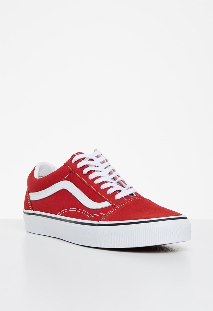Vans - Old skool - racing red & true white