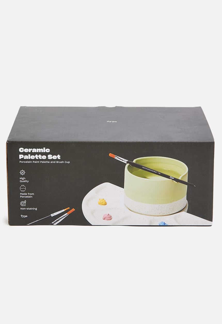 Typo - Ceramic paint palette set - spring mint