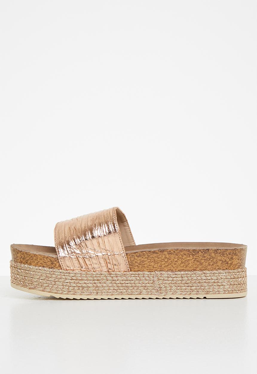 Butterfly Feet - Peacan 1 espadrille flatform sandal - rose gold