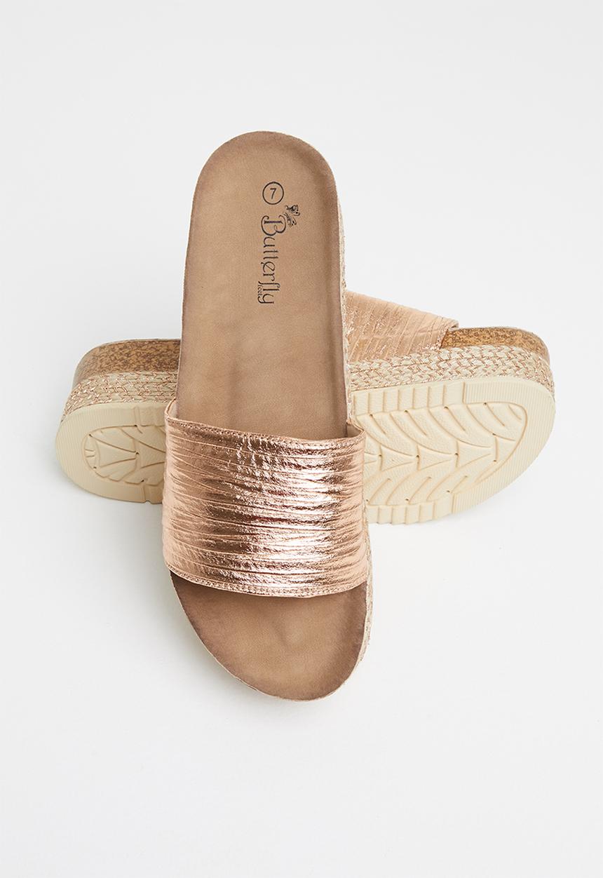 Butterfly Feet - Peacan 1 espadrille flatform sandal - rose gold