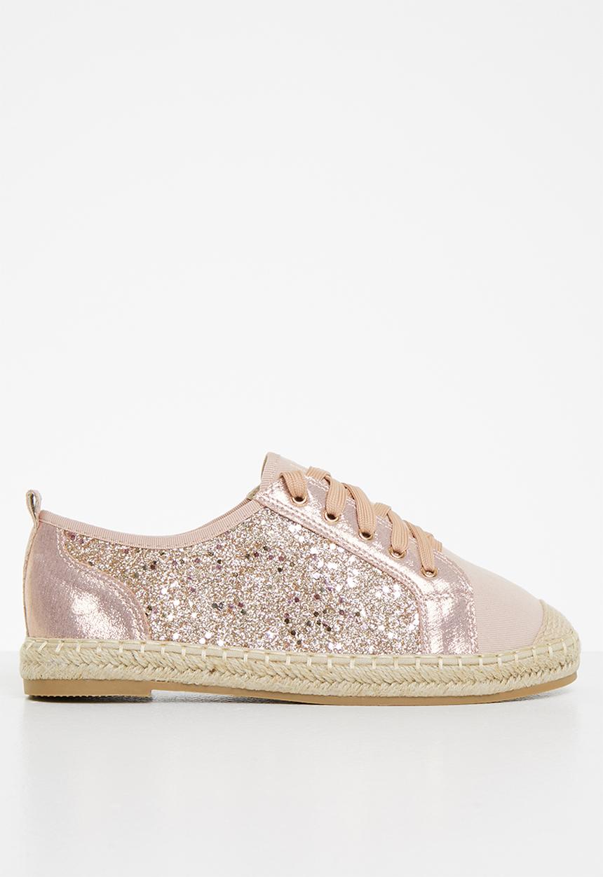 Plum - Idel espadrille sneaker - rose gold