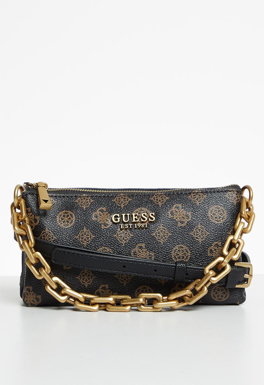 GUESS - Turin mini tri compartment top zip - mocha