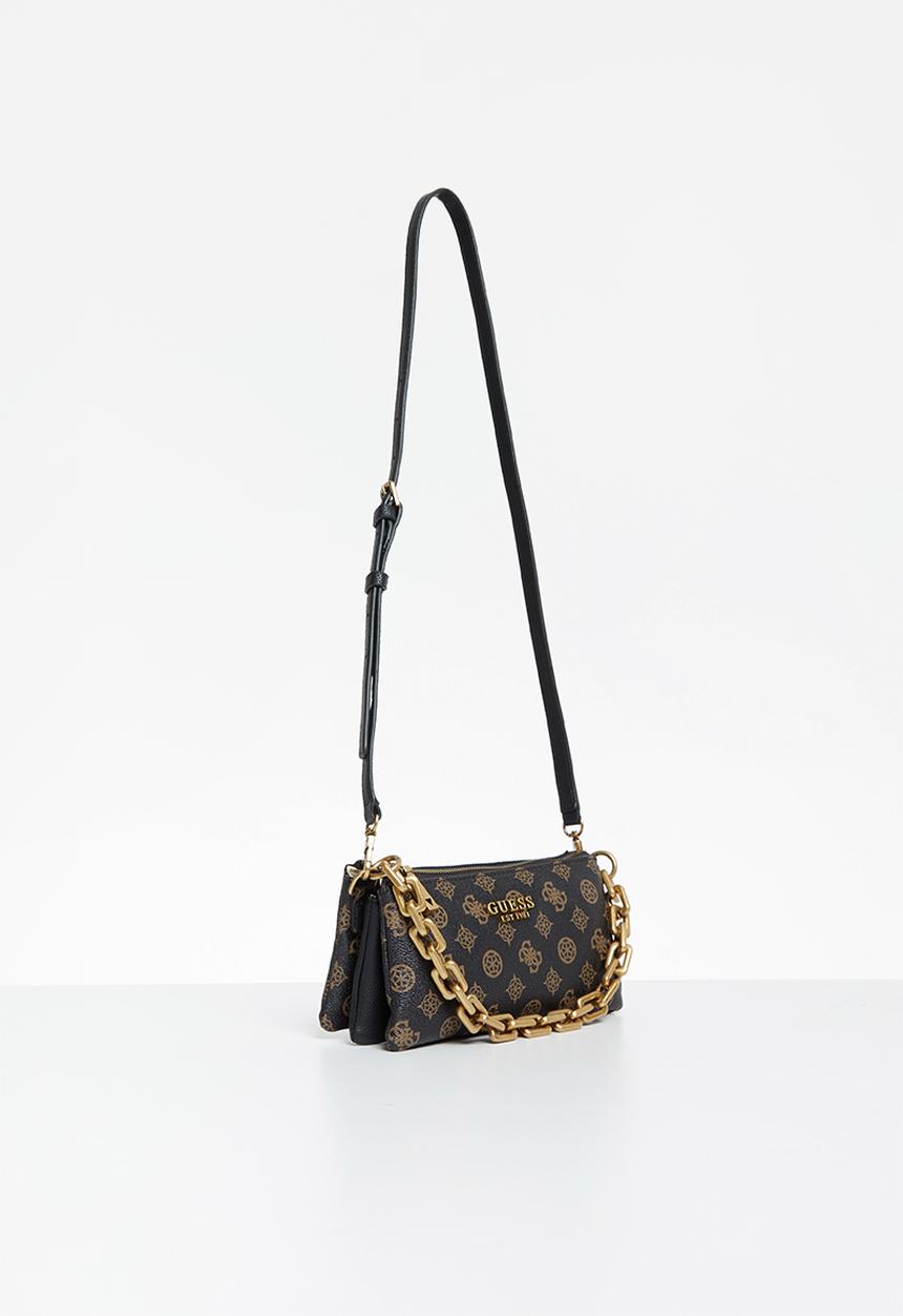 GUESS - Turin mini tri compartment top zip - mocha