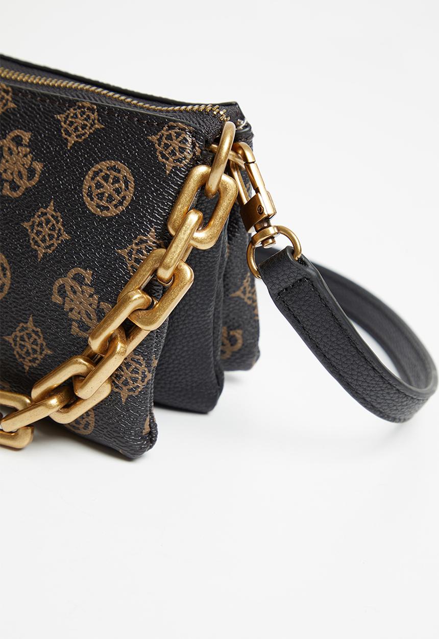 GUESS - Turin mini tri compartment top zip - mocha
