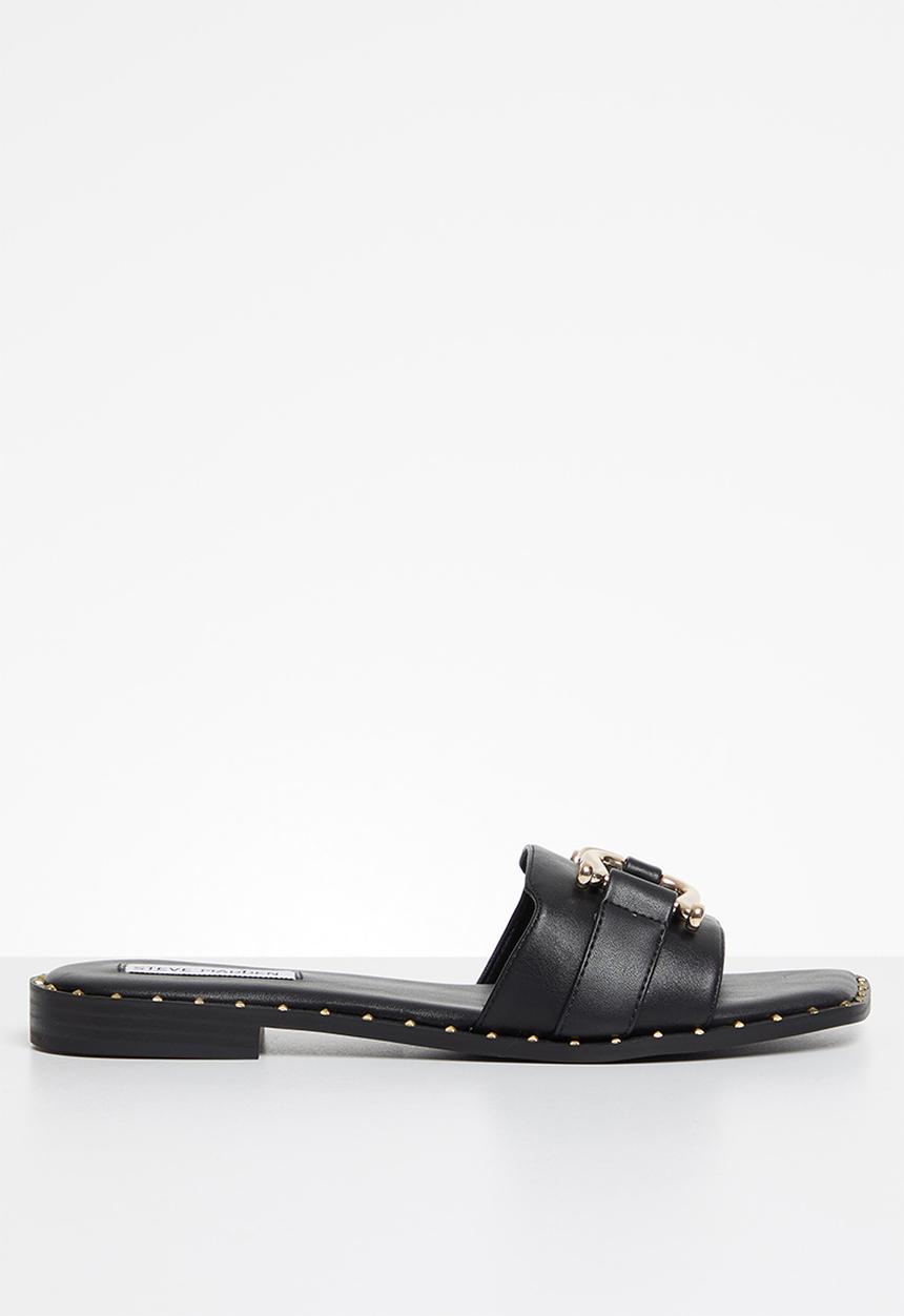 Steve Madden - Trefoil slide - black