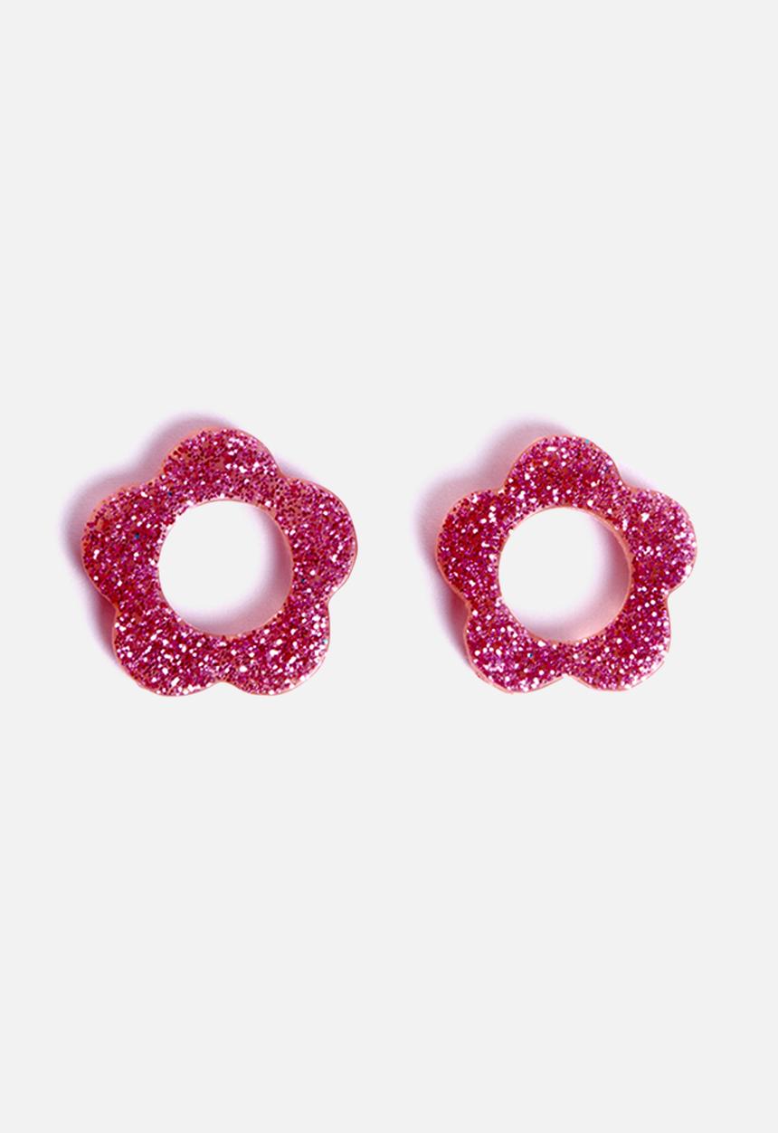 Pina Jewels - Daisy charm - pink glitter