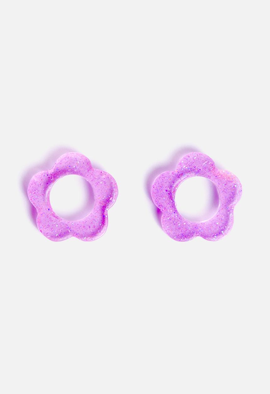Pina Jewels - Daisy charm - lilac glitter
