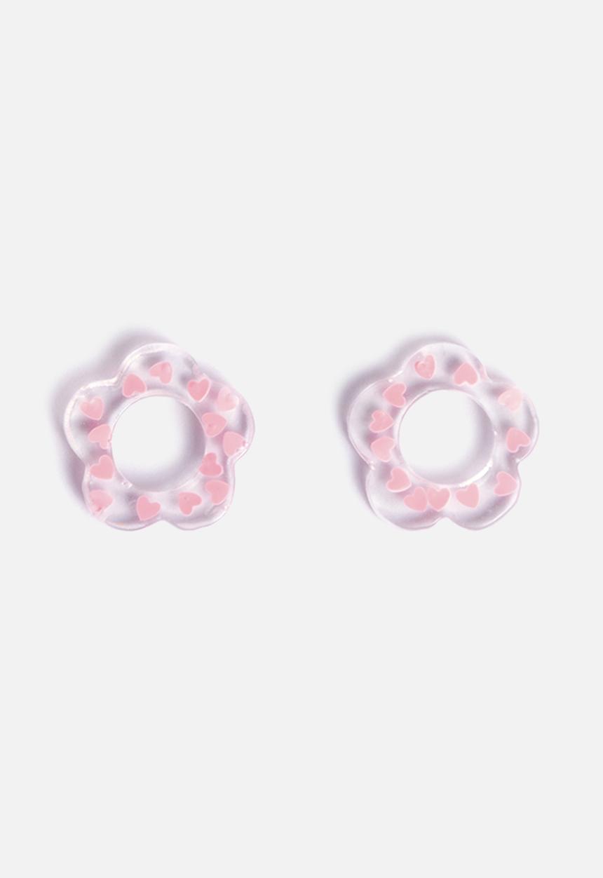 Pina Jewels - Daisy charm - pink heart conf
