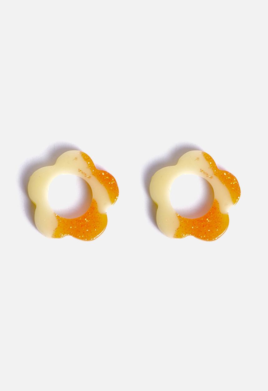 Pina Jewels - Daisy charm - glit orange + butter