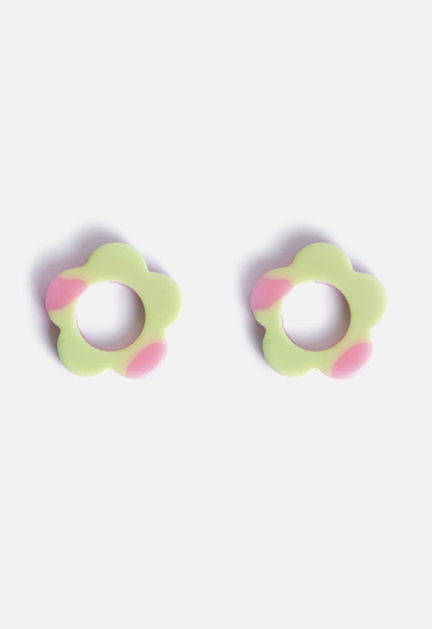 Pina Jewels - Daisy charm - pink + green cowboy